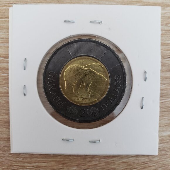 Canada 2022 Two Dollar Black Ring Commemorative Toonie Rare Uncirculated $2 Coin - Picture 2 of 2